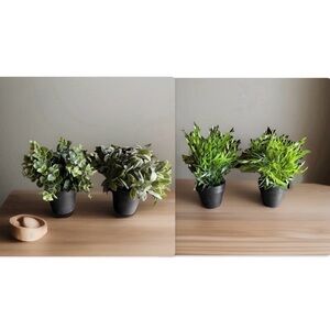 IKEA FEJKA Artificial Plants Lot 4 Faux Bamboo Eucalyptus Decor